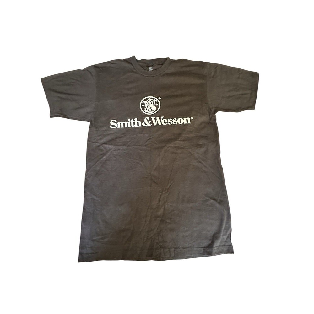 Smith & Wesson T-Shirt Unisex Medium NWT Black Graphic Logo Short Sleeve Tee⁠